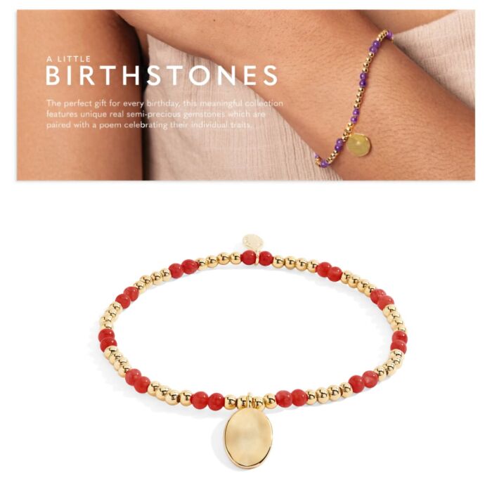 Joma Jewellery A Little Birthstone Gold Bracelet